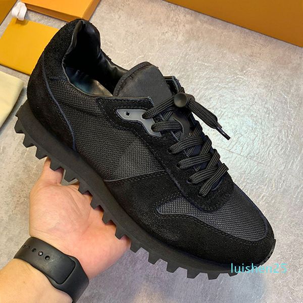 

модные бренды runner кроссовок мужская обувь с origin box soft footwears удобные шнуровке повседневная обувь для мужчин herren luxus marken, Black