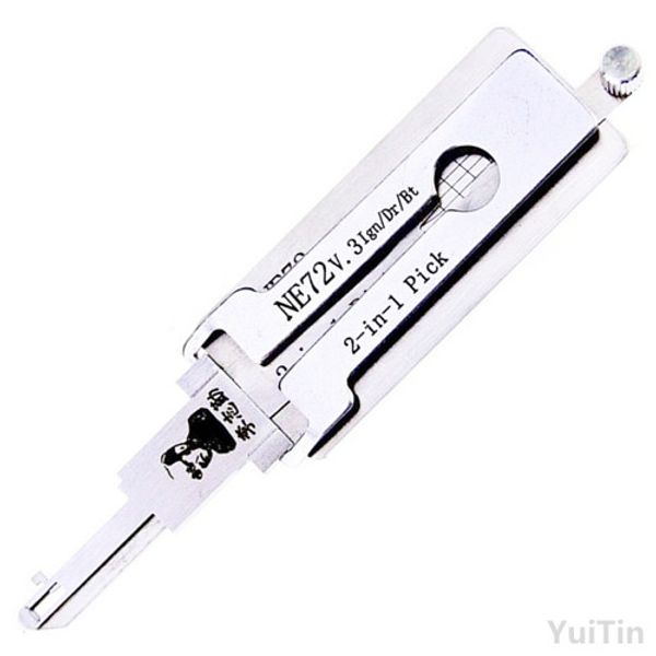 

Wholesale Genuine LISHI NE72 v.3 2 in 1 Auto Lock Pick and Decoder Locksmith Tool used for Peugeot