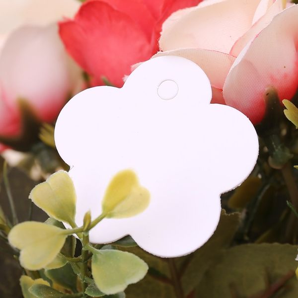 

100x vintage blank kraft paper hang tags wedding favor label gift cards 3 colors h55e