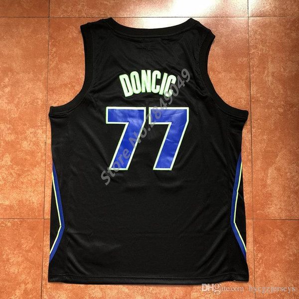 

new luka doncic basketball jersey us size xs-6xl stitched vest jerseys ncaa, Black;blue