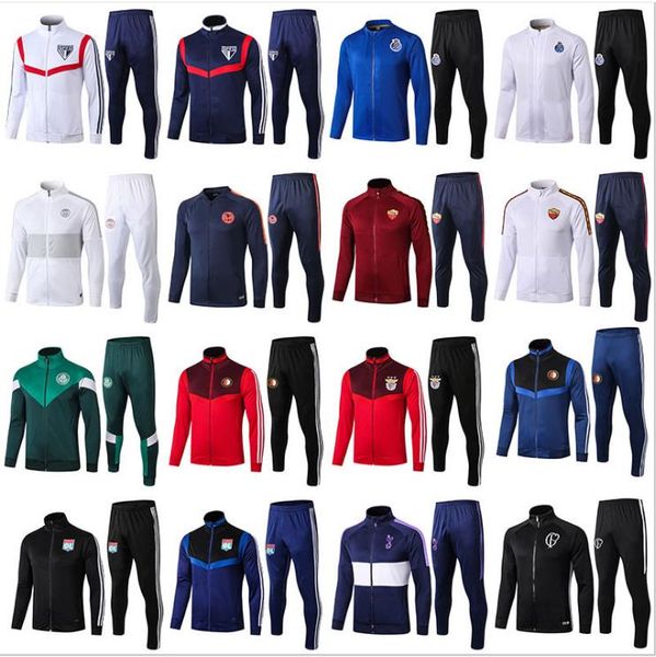

2019-20 new season sao paulo brasil lyon marseille men's jacket coat hoodie training tracksuit survetement long sleeve tracksuits with, Gray