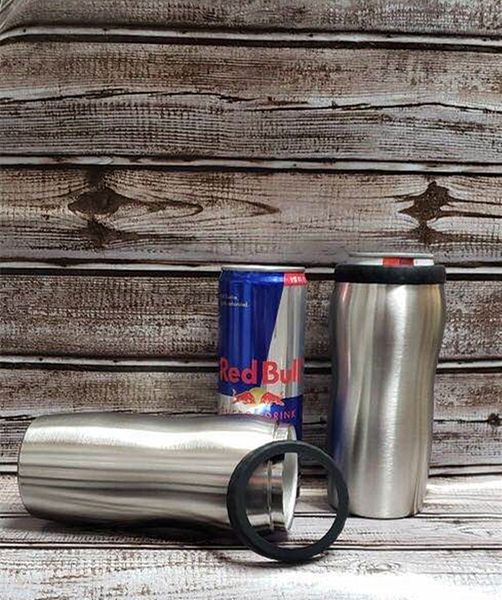 

new curve modern can wine bottle chiller bucket cooler keepbottle cold keeper double walled stainless steel with black rubber