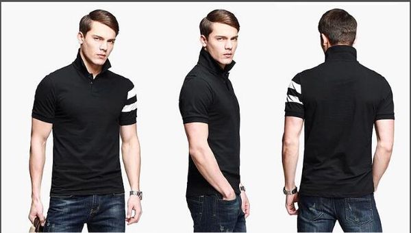 

brand fashion luxury designer fashion classic man bee t shirts cotton mens designer t shirts white black designer polo shirts men