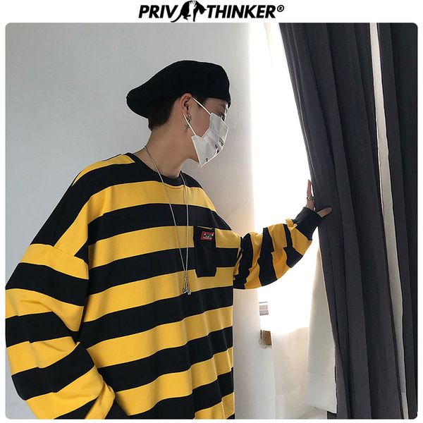 

men striped autumn streetwear sweatshirt 2019 mens casual o-neck long sleeve hoodie male hip hop loose clothes, Black