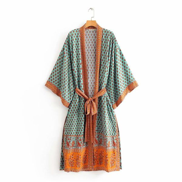 

summer dress 2020 vintage plus size pink cashew kimono zaraing women women shawl cardigan dress sheining vadiming wdd60289, Black;gray