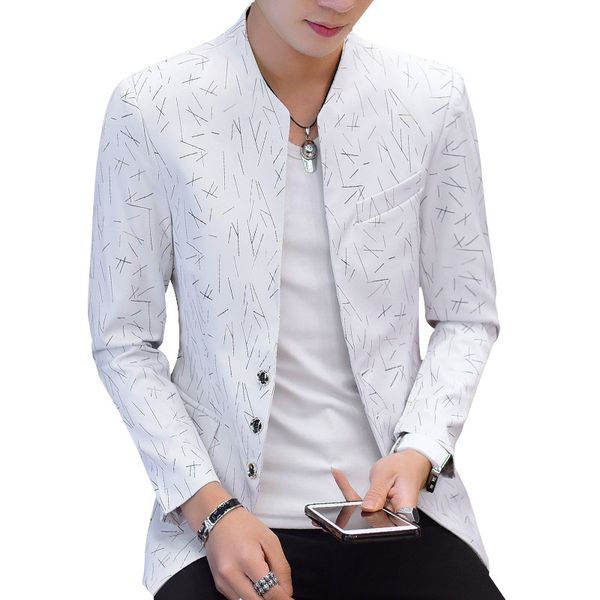

large size men suit jacket white blue purple black red mens suits blazers 6xl teen man slim jackets and coats fashion casual top, White;black
