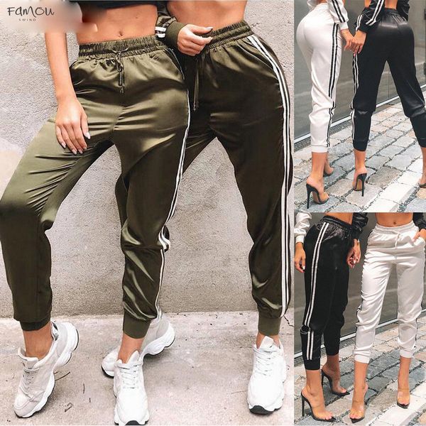

New Women Fashion Casual Comfy Trousers Pants Running Gym Sport High Waist Jogging Pants Fitness Drop Shipping