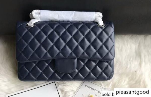 

dhl free ship a01112 25.5cm silver metal hardware lambskin ватные классический щиток сумка, приходят с пылесборником box