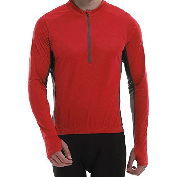 

2020 new custom sublimation printing bicycle cycling wear race mountain bike zipper sportswear, Black;red