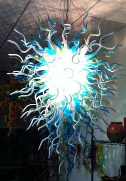 

modern art glass chandelier lighting 100% hand blown glass chandelier pendant lamps with led bulbs custom color and size