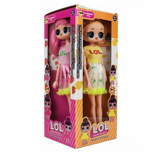 

Pla tic doll toy for children kawaii doll baby girl kid toy four color 192 pc 30cm