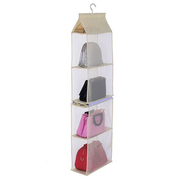 

detachable 4 pockets hanging purse handbag tote bag storage organizer wardrobe 72xf