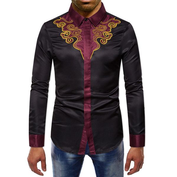 

mens casual button down dress shirts 2020 spring autumn new slim fit long sleeve shirt men business social shirt chemise homme, White;black