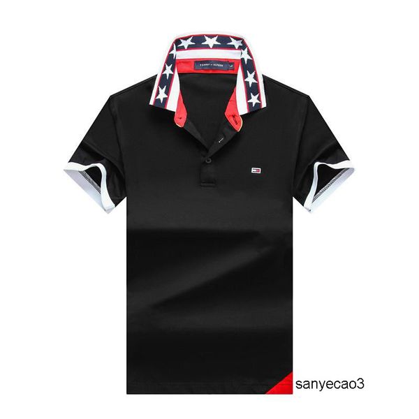 

tommy hilfiger мужская дизайнерская летняя и весенняя летняя новая высококачественная мужская футболка мода с коротким рукавом ake print fas, White;black