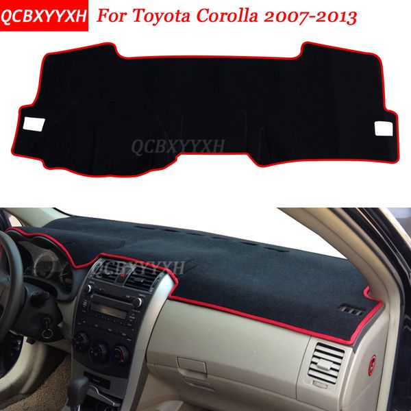 

car styling dashboard avoid light pad polyester for corolla 2007-2013 instrument platform desk cover protective mats
