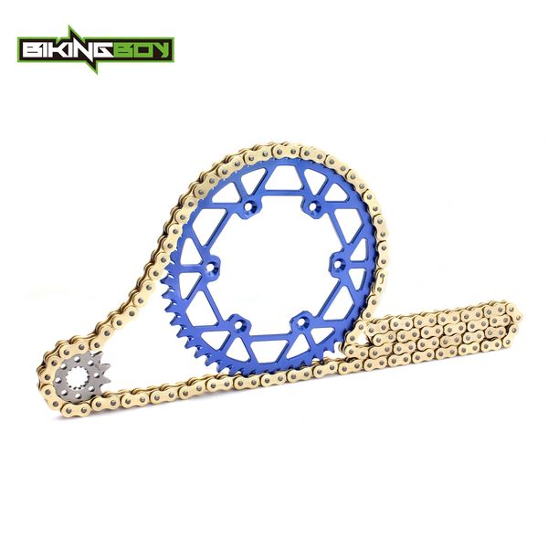 

bikingboy front 13t rear 48t-52t sprocket 520 120l x-ring chain for yz 250 99-16 wr450f 03-15 yz450f 03-06 wrf yzf wr-f yz-f set