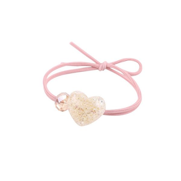 

princess high-elastic hair rope bracelet dual-use cute fashion all-match elegant creative headwear three-pice set, Slivery;white