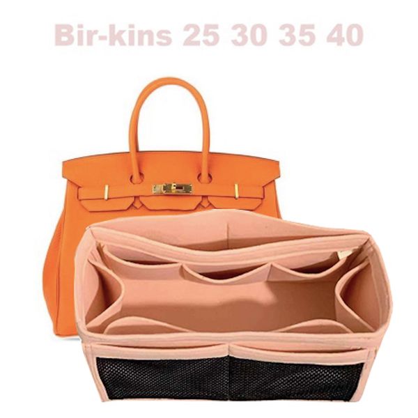 

for h bir kins 25 30 35 40 handmade 3mm wool felt handmade insert bags organizer makeup handbag organize portable base shaper