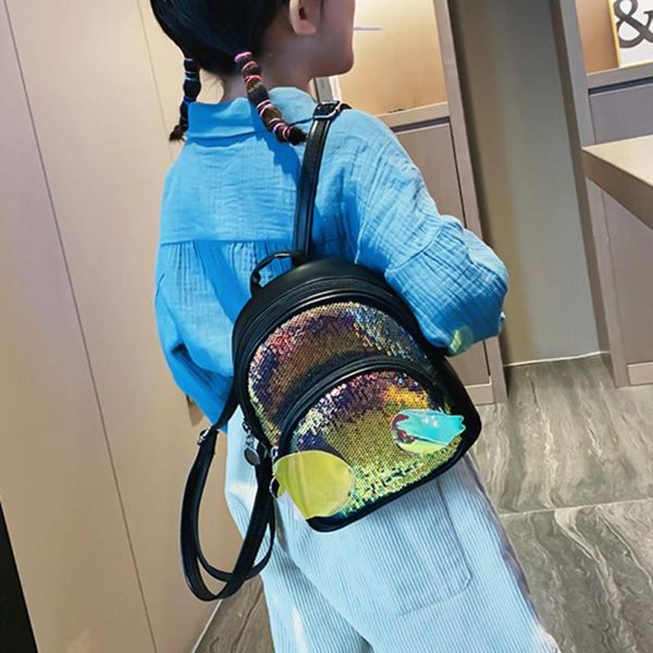 

cute school backpack for girl and child 2020 shining large capacity students backpacks travel school shoulder bag