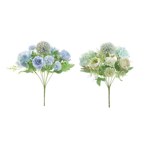 

simulation 7 head peony hand flowers 32cm f/ p prop decoration 2pcs