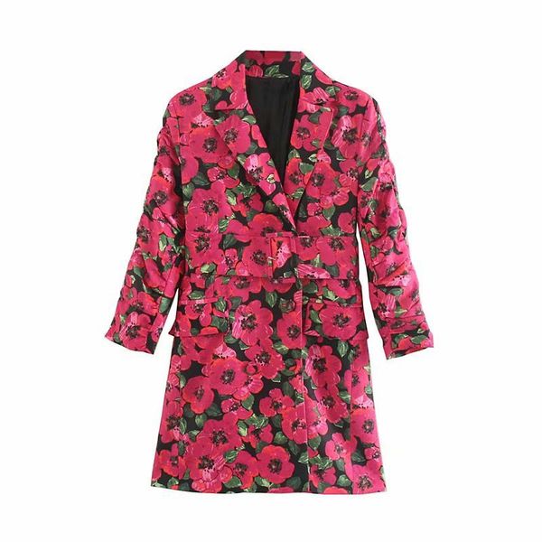 

2020 осень женщины цветочные печатные макси платье теплые зимние платья работать дамы сладкий мини-платье с поясом платье верхней одежды, Black;gray