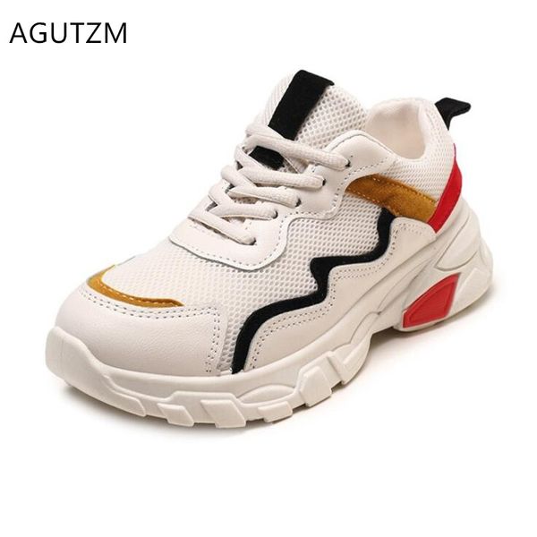 

agutzm woman shoes new lace-up women sneakers fashion woman casual shoes spring comfortable breathable flat chaussure 957, Black