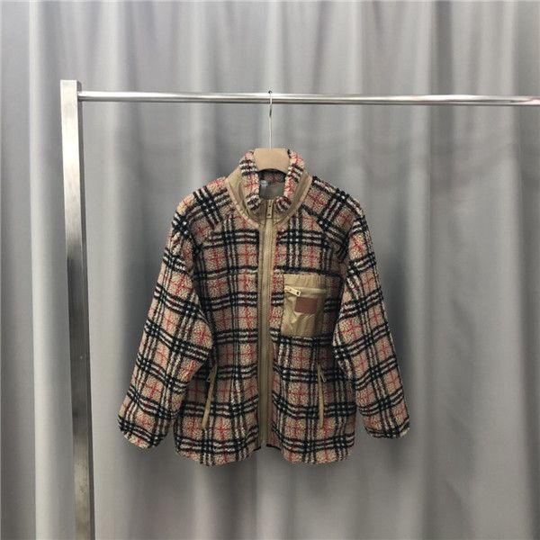 

19aw luxurious brands design bbr lambswool jackets sweatshirts men women clothes sweater fashion streetwear outdoor hoodies coat, Blue;black