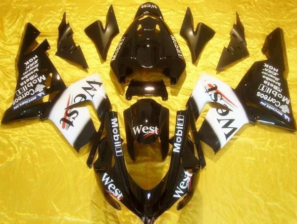 

4 подарков для мотоциклов новых abs полные обтекатели комплекты приспособленных для kawasaki ninja zx-10r 2004 2005 04 05 10r набор тела чер