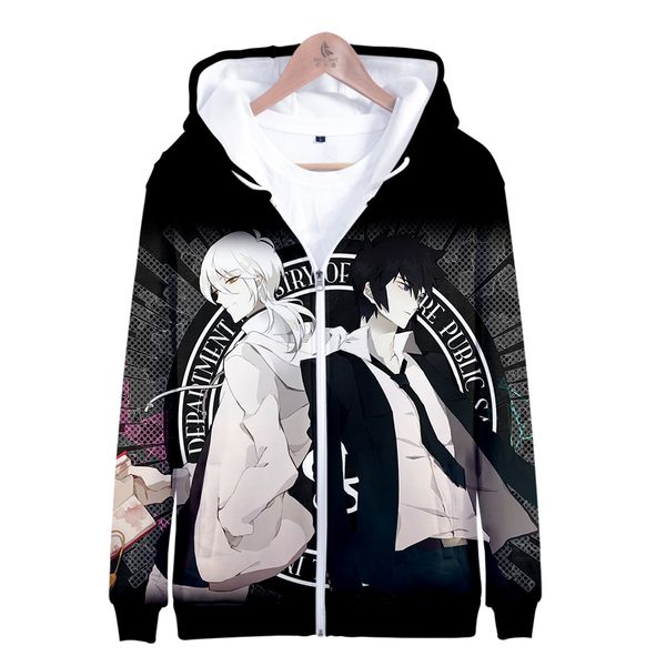

psycho-pass 3d hoodies zipper jacket 2019 exclusivo 3d hoodie sweatshirt fashion new style sweatshirt clothes xxs-4xl, Black