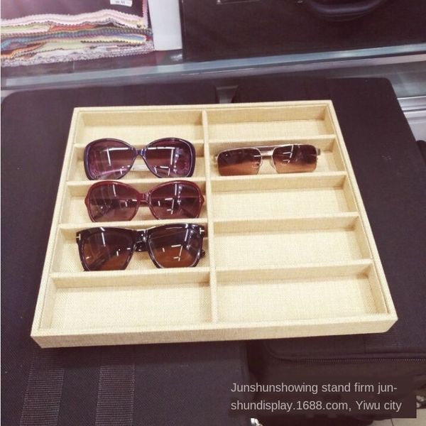 

17 storage sun linen fabric display box sunglasses accessories storage box glasses display tray