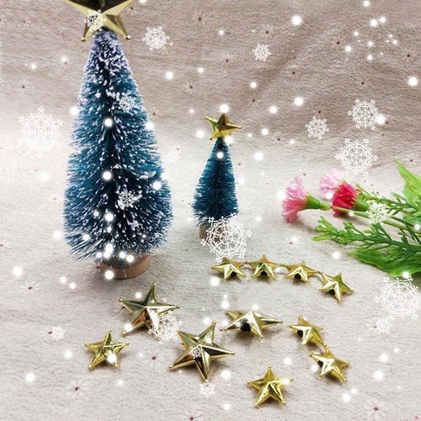 

5pcs gold star er star christmas ornaments xmas tree ornament ers craft christmas party decorations drop shipping