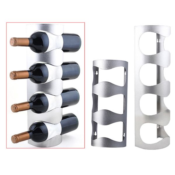 

2pcs 3-bottle / 4-bottle countermetal wine rack tablebottles
