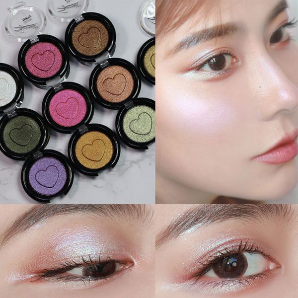 

eyeshadow shimmer monochrome glitter eyes makeup nude long-lasting pigment cosmetic waterproof matte red eye shadow