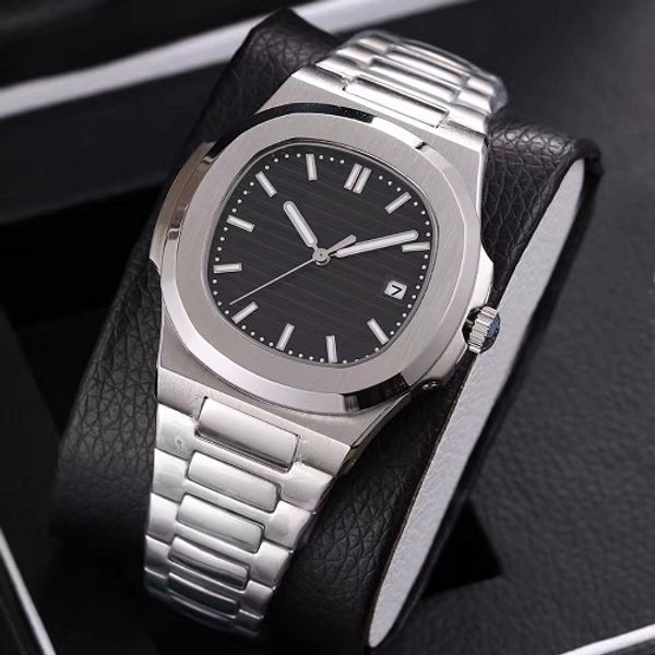 

2019 good selling luxury automatic mechanical watch stainless steel strap watch watches, Slivery;brown