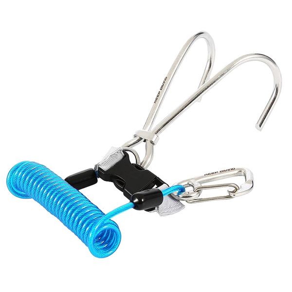 

pool & accessories scuba diving reef hook stainless steel safety double quick-release outdoor underwater sport accessy