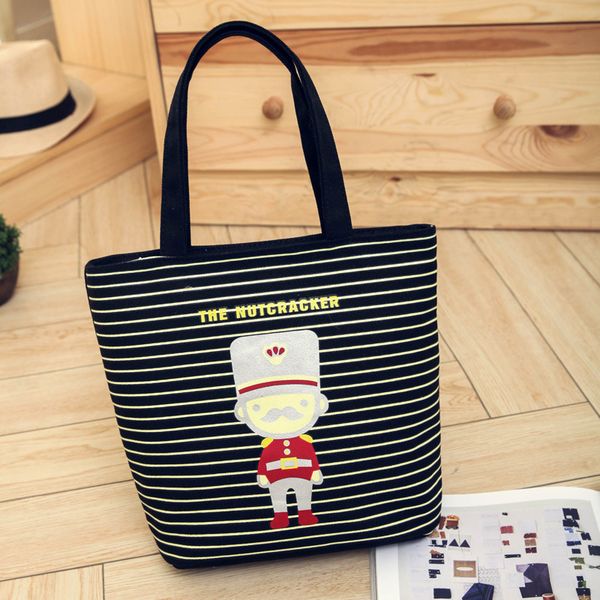 

2016 холст сумка пеленки мешок беременных женщин сумка корейский стиль простой женский повседневный мультфильм женщин