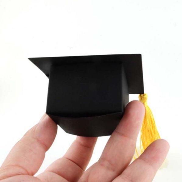 

10 pcs doctor hat cap gift box graduation decoration candy favor boxes celebration party gift bag gift packing box