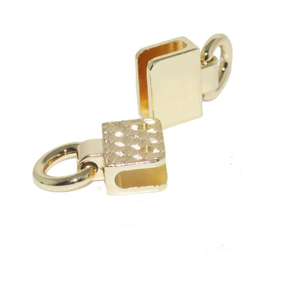 

2 side clip metal hardware clasp accessory for shoulder crossbody bags diy purse making handbag, Black