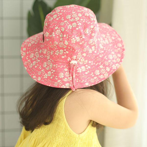 Ami/&Li tots Adjustable Sunscreen Bucket Sun Protection Summer Hat for Baby Girl Boy Infant Kid Toddler Child UPF 50