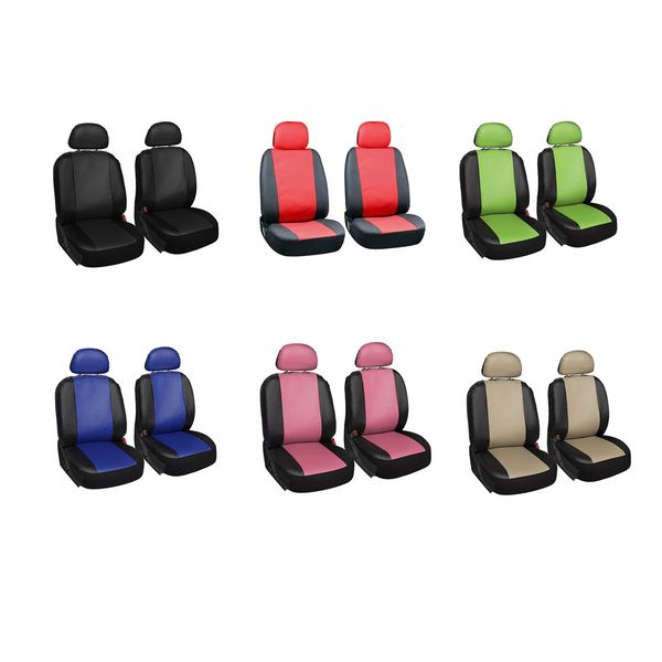 

4 pcs oxgord faux pu leather protects original upholstery car seat covers steering wheel belt pad head rest