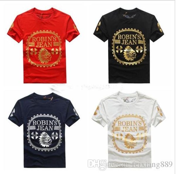 

new fashion united states tide brand robin jeans polo shirt mens t shirts men's short sleeve designer hip hop clothing tshirts for men