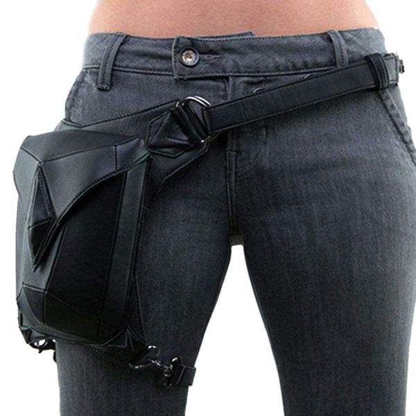 

tftp-steampunk pu leather waist bag vintage gothic steampunk fanny waist leg bag