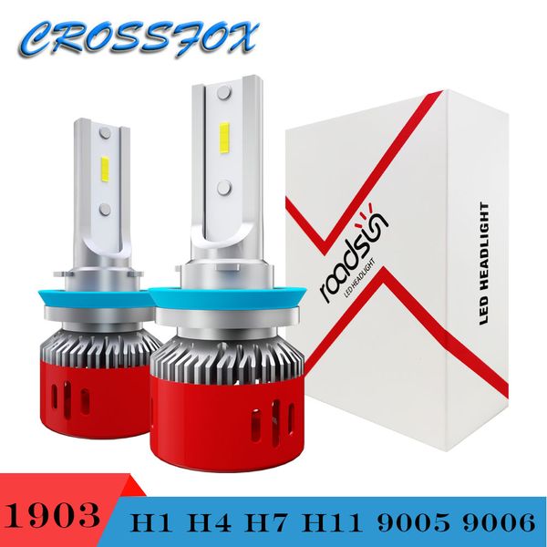 

1903 led h4 h7 h1 h8 h9 h11 9005 hb3 9006 hb4 led headlight 60w 8000lm 6000k 12v auto headlamp csp lamp beads car light bulb