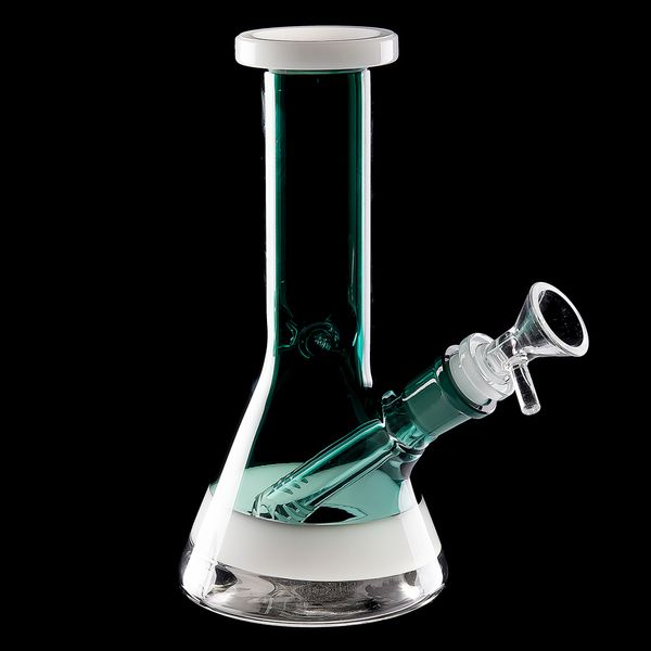 

7.8 " стеклянные водопроводные трубы Downstem + стеклянная чаша 18 мм масло Dab Rig черный цвет пьянящий Perc барботер Бонг