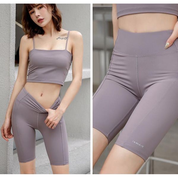 

sports women tighten body fitness yoga fast dry high waist peach five points short, Black;blue