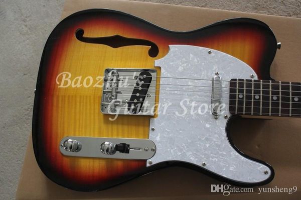 

f electric guitar, f hole guitar, accept customization telecaster