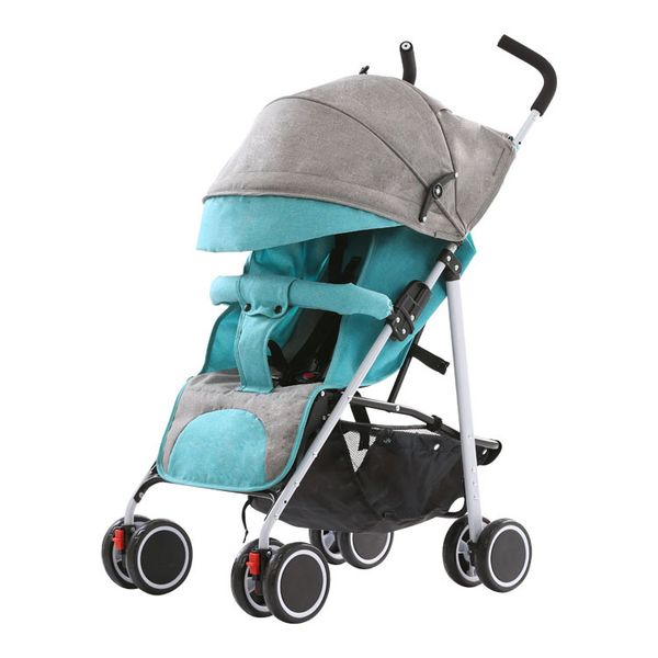 

safe and lightweight baby stroller san sit and fold four seasons available four-wheeled children's trolley