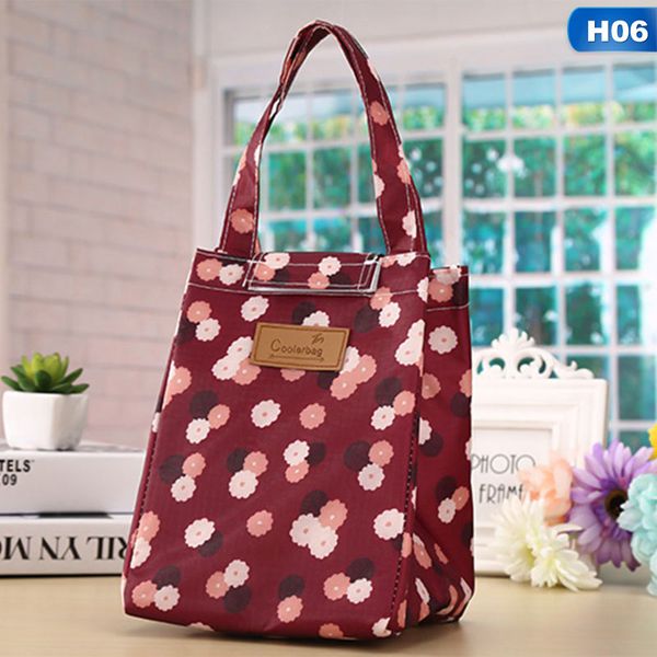 

21 colors cute women ladies girls kids portable insulated lunch bag box picnic tote cooler lunch bag drop shipping, Blue;pink
