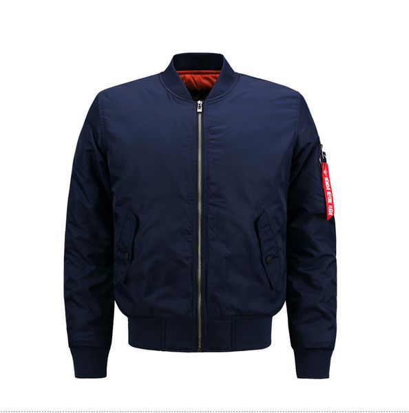 

новый магазин большое продвижение! мужская зима 2019 классический мужской авиатор спортивная повседневная куртка ma1 ввс один бейсбол джерси, Black;brown