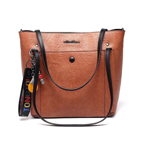 

leather handbags women bag casual female bags trunk tote famous brand shoulder bag ladies bolsos